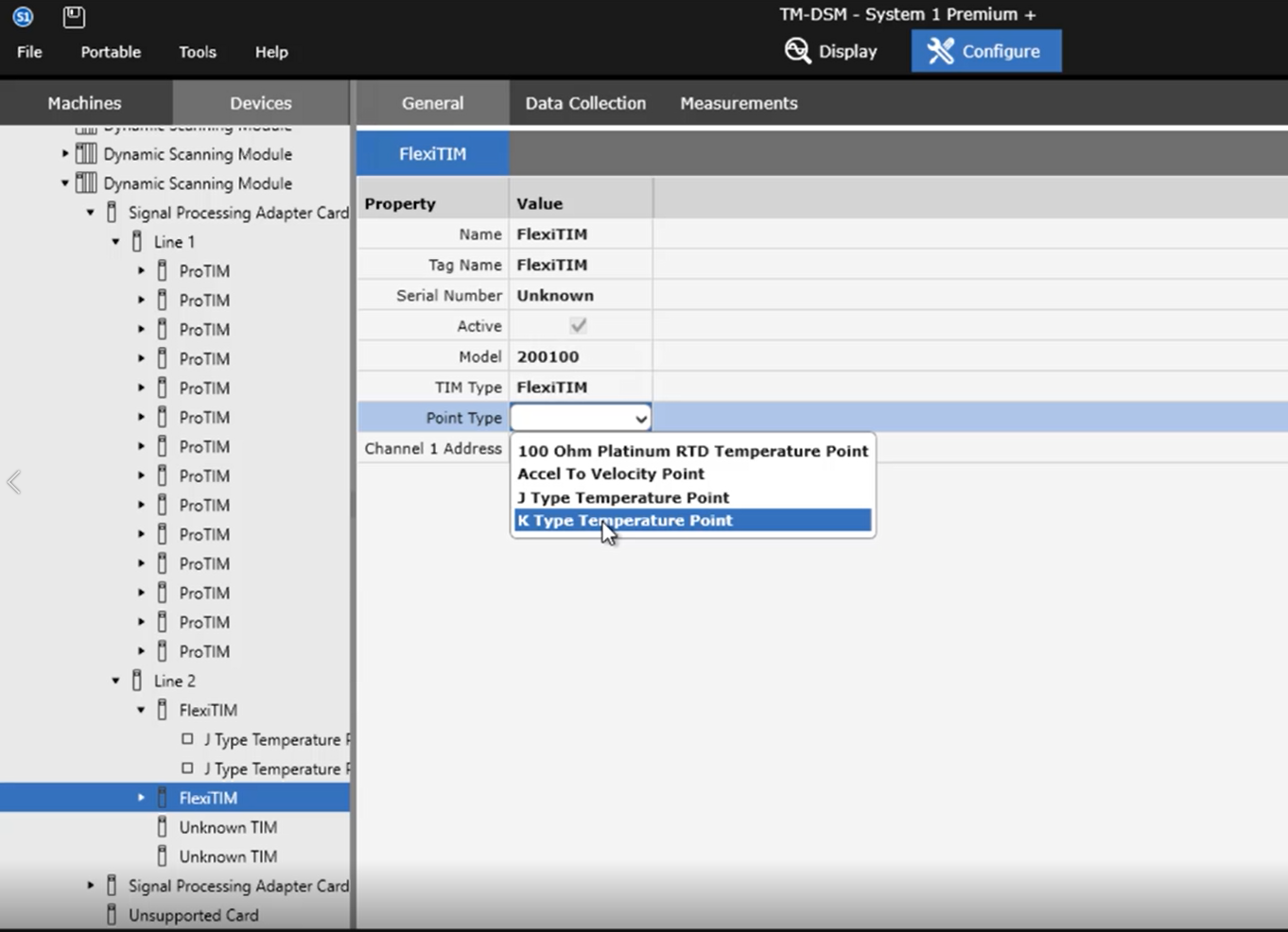 Configure the DSM & its cards, and the TIMs/FlexiTIMs/ProTIMs & their channels: