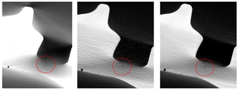 最先进的CT vs Scatter_correct vs Scatter_correct + ASC_filter