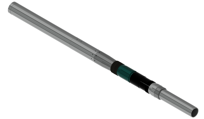 Tool drawing of the ZXP liner top packer.