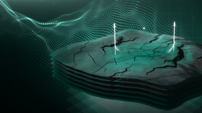 Digital image of subsurface modeling.