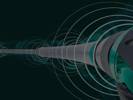Computer rendering of the XACT downhole acoustic telemetry system.