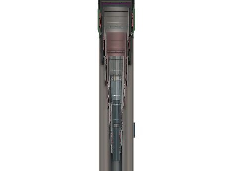 Rendering of a mudline suspension tool.