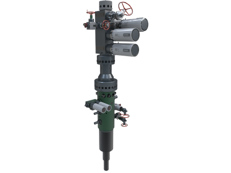 Rendering of a Compact multibowl wellhead.