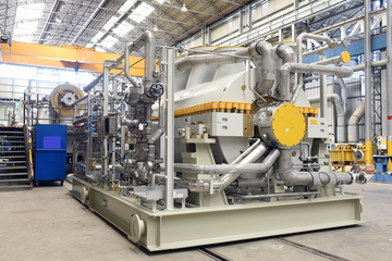 这是贝克休斯在佛罗伦萨工厂生产的用于液化天然气应用的离心压缩机