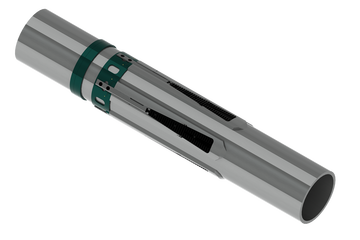 Baker Hughes SDD衬垫挂衣架的计算机渲染。