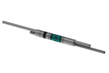 Rendering of a GT dual string production packer.