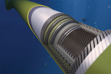 Animation still of the Distributed Temperature Sensing (DTS) tool.