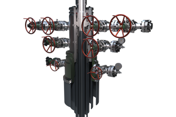 Photo of a carbon capture and injection wellhead.