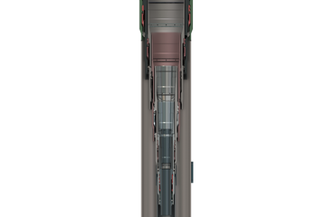 Rendering of a mudline suspension tool.