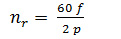Nr = 60f / 2p